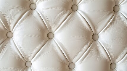 Wall Mural - White leather texture background 