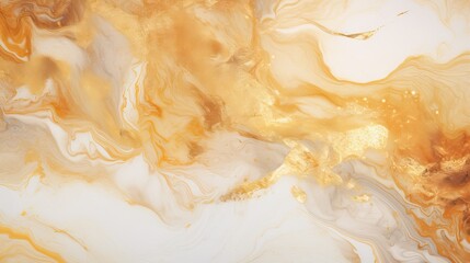 White and gold Marble Swirls And Agate Ripples Luxury Texture. Golden colors wallpaper. High quality AI generated image mural