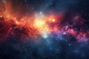 Poster - a purple and blue nebula with stars, Cosmic wonders Explore the mysteries of the universe