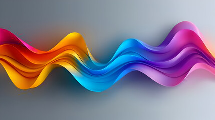 Fototapete - Colorful abstract design element in vector format with shadow