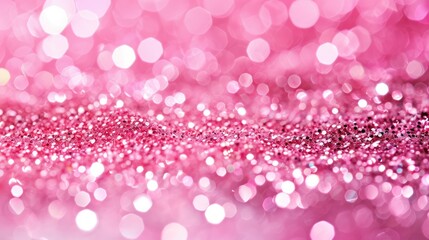 Poster - a pink background with a blurry effect, pink glitter background