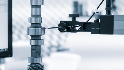 Poster - Quality control on milling CNC machine, coordinate measuring machine, Quality control machine