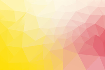 Wall Mural - Abstract Low Poly Pastel Gradient Background with Yellow, Peach, and Pink Tones for Design Uses