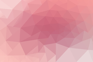 Wall Mural - Pink and Coral Low Poly Gradient Background with Shades of Peach Rose and Blush for Design Use