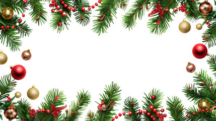 Wall Mural - christmas decoration transparent background