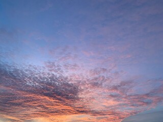 Wall Mural - sunset in the sky