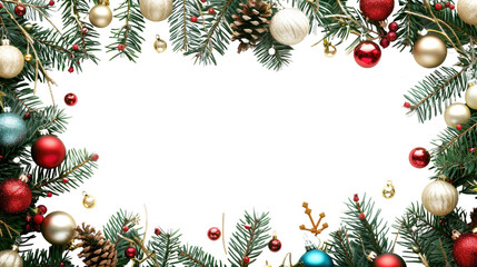 Wall Mural - christmas decoration transparent background