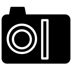 Sticker -  Digital Camera Dslr Glyph Icon