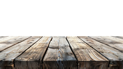 Poster - Wooden planks on a transparent background