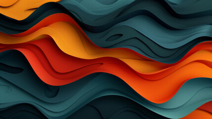 Wall Mural - Background Warm Currents