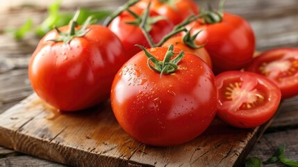 Juicy red tomatoes