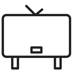 Poster - Television Video Movie Line Icon