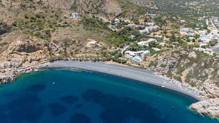 Wall Mural - 
Volcano beach Mavra Volia on Chios island, Greece