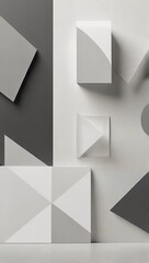 Wall Mural - abstract background with squares