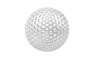 Poster - Silver abstract sphere, 3d rendering.