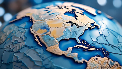 globe on the map
