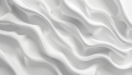 Sticker - A white background with a wave pattern