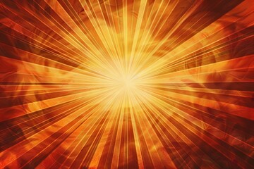 Wall Mural - Radiant sunbeam pattern with warm tones radiating outward