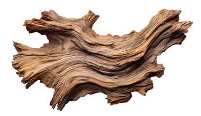 Wall Mural - driftwood isolated on transparent background