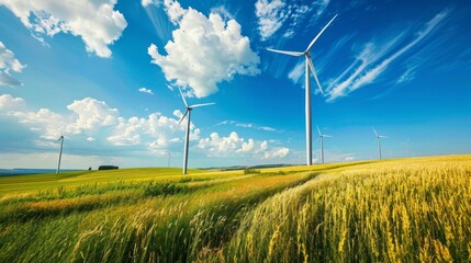 Wind-powered renewable energy: sustainable electricity generation