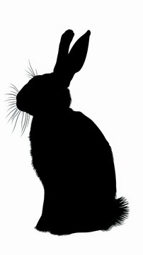 rabbit silhouettes