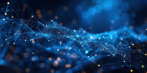 Poster - Abstract Digital Network Connection