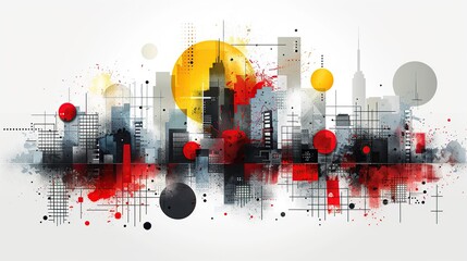 Wall Mural - Abstraction. Abstract digital painting. Abstract background