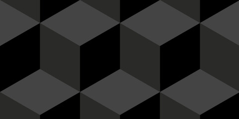 Cube technology business concept. Abstract vector soft black mosaic grid pattern. Geometric square backdrop cubic design. Illustration tile metal element.	
