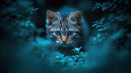  cat in the night