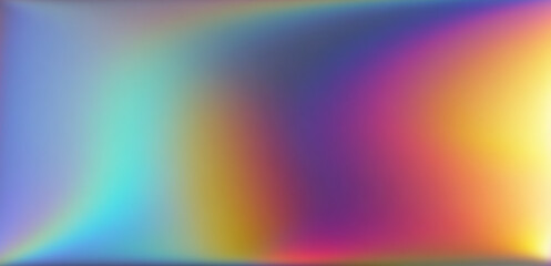 Poster - Abstract vibrant blurred background with holographic stains.