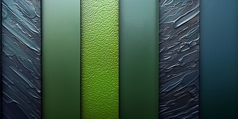 Wall Mural - light green glow, bioluminescent, polished light green matte aluminium, dark Green and light green