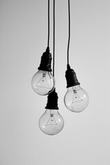 Sticker - Two light bulbs suspended from the ceiling