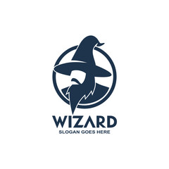 Wall Mural - Wizard logo vector