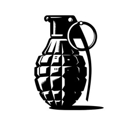 Wall Mural - hand grenade vector illustration isolated