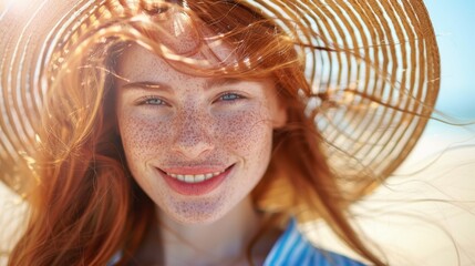 Sticker - The Woman with Freckles.