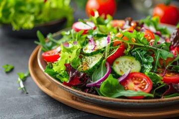 Canvas Print - Fresh Vegetable Salad