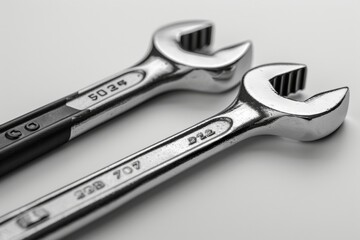 Chrome Wrenches Close-Up for Mechanical Projects