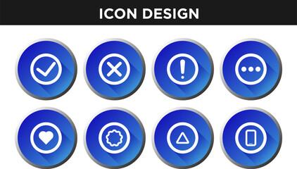 Wall Mural - custom icon design, gradient icon design