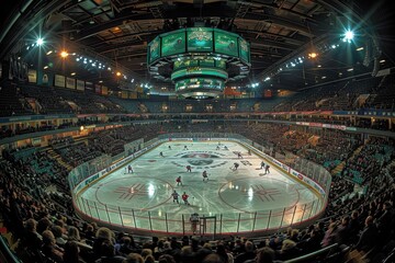Wall Mural - ice hockey stadium sports arena professional photography