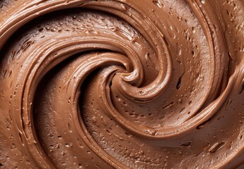 Wall Mural - Swirling chocolate texture