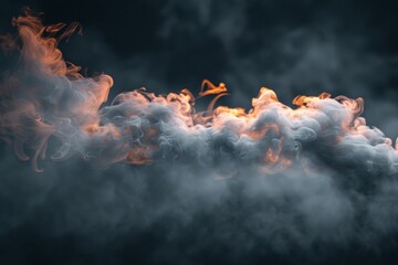 Poster - Abstract Fire and Smoke Background