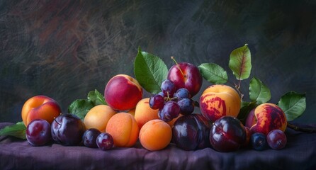 Poster - Assortment of fresh ripe fruits