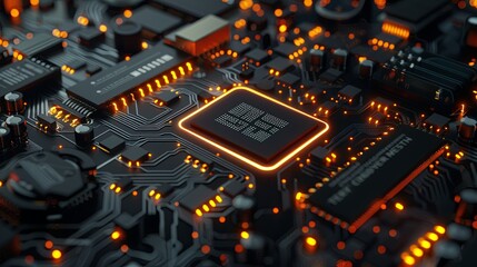 an abstract hardware board