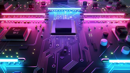 an abstract hardware board