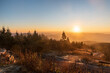 © honza28683 - Sunrise from Lysa hora hill in Moravskoslezske Beskydy mountains in Czech republic