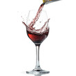 © Elchin Abilov - Wine pouring in a glass with splash isolated on transparent background