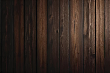 Poster - Wood texture background, brown wooden planks. Dark brown wood texture with natural striped pattern for background, wooden surface.