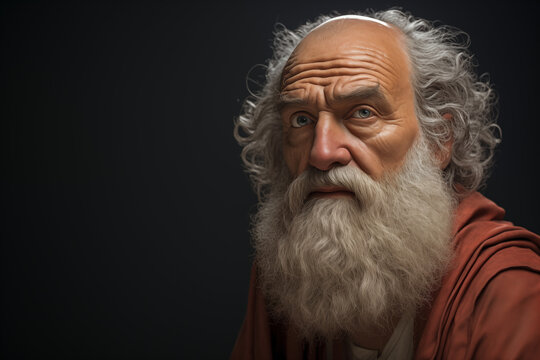 Philosopher Socrates. Topics related to philosophy. Greek antiquity. Philosophy of Stoicism. Socratic.