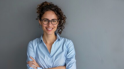 Wall Mural - A smiling confident woman