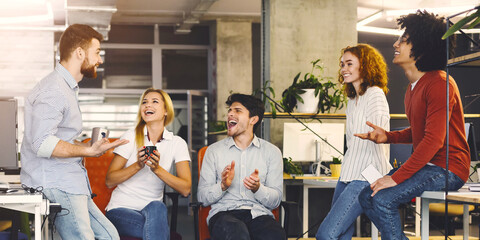 Poster - A diverse group of individuals sitting closely in a circle, engaged in conversation, sharing ideas, and listening attentively to each other.